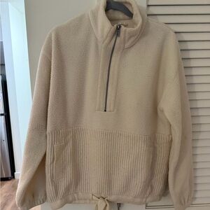 Splendid Women’s Beige Zip-Up Sweater